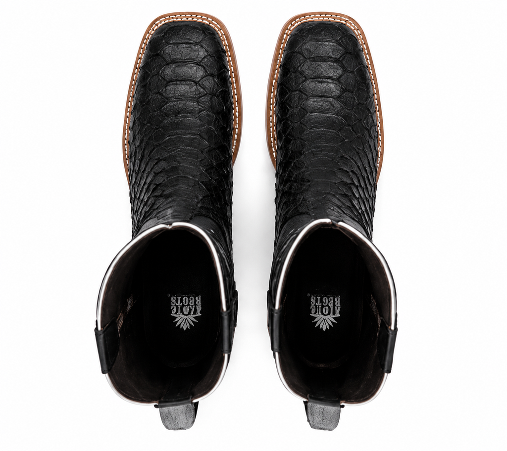 Bota Maverick | Piel Genuina con Grabado Tipo Pitón