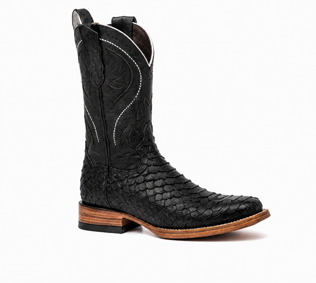 Bota Maverick | Piel Genuina con Grabado Tipo Pitón